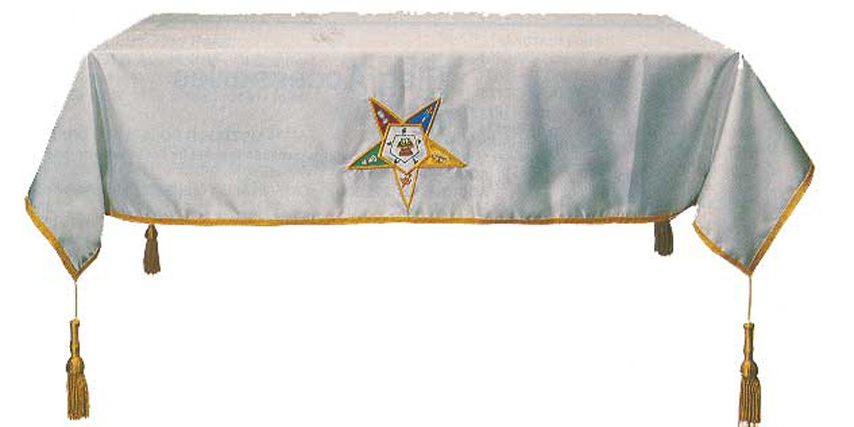 Altar cloth Table Cloth With The Masonic Order of Eastern Star OES