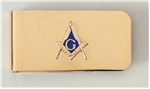 Masonic Money Clip Gold finish