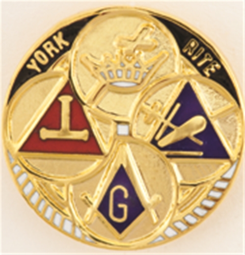 Royal Arch Mason York Rite Freemason Masonic Lapel Pin