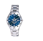 Masonic watch Silver with Blue dial