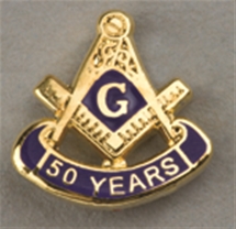 Masonic 50 Year Lapel Button