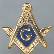 10K gold Maonic Lapel button