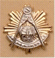 Past Master Lapel Button in 14K YG & WG