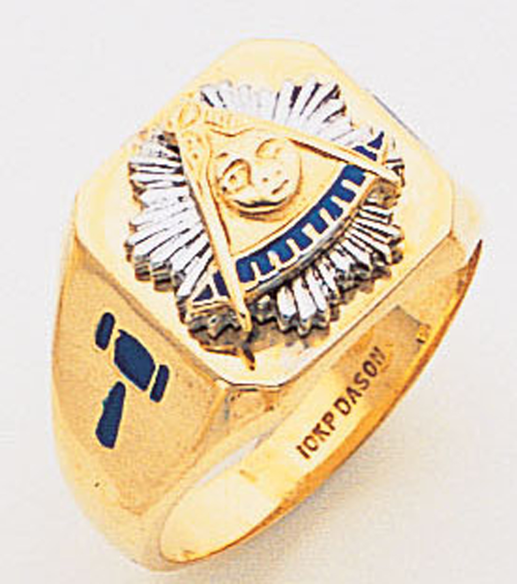 Past Master Masonic Ring Cigar Band Style in Gold Style 041pm - Etsy
