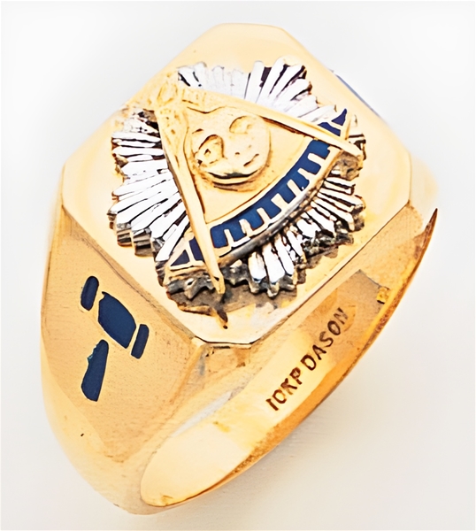 Past Master Masonic Ring Cigar Band Style in Gold Style 041pm - Etsy