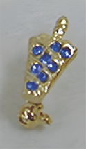 OES Adah Charm goldtone