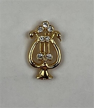 OES Musician Charm Goldtone