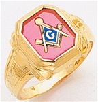 Masonic Ring - 5057 - Solid Back