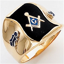 Freemason Ring - 5067- open back