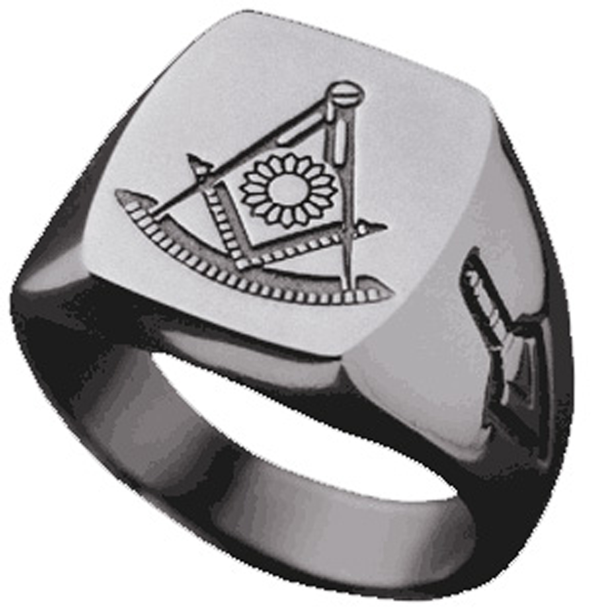 Sterling Silver Blue Stone Past Commander Ring - American Legion Flag &  Emblem