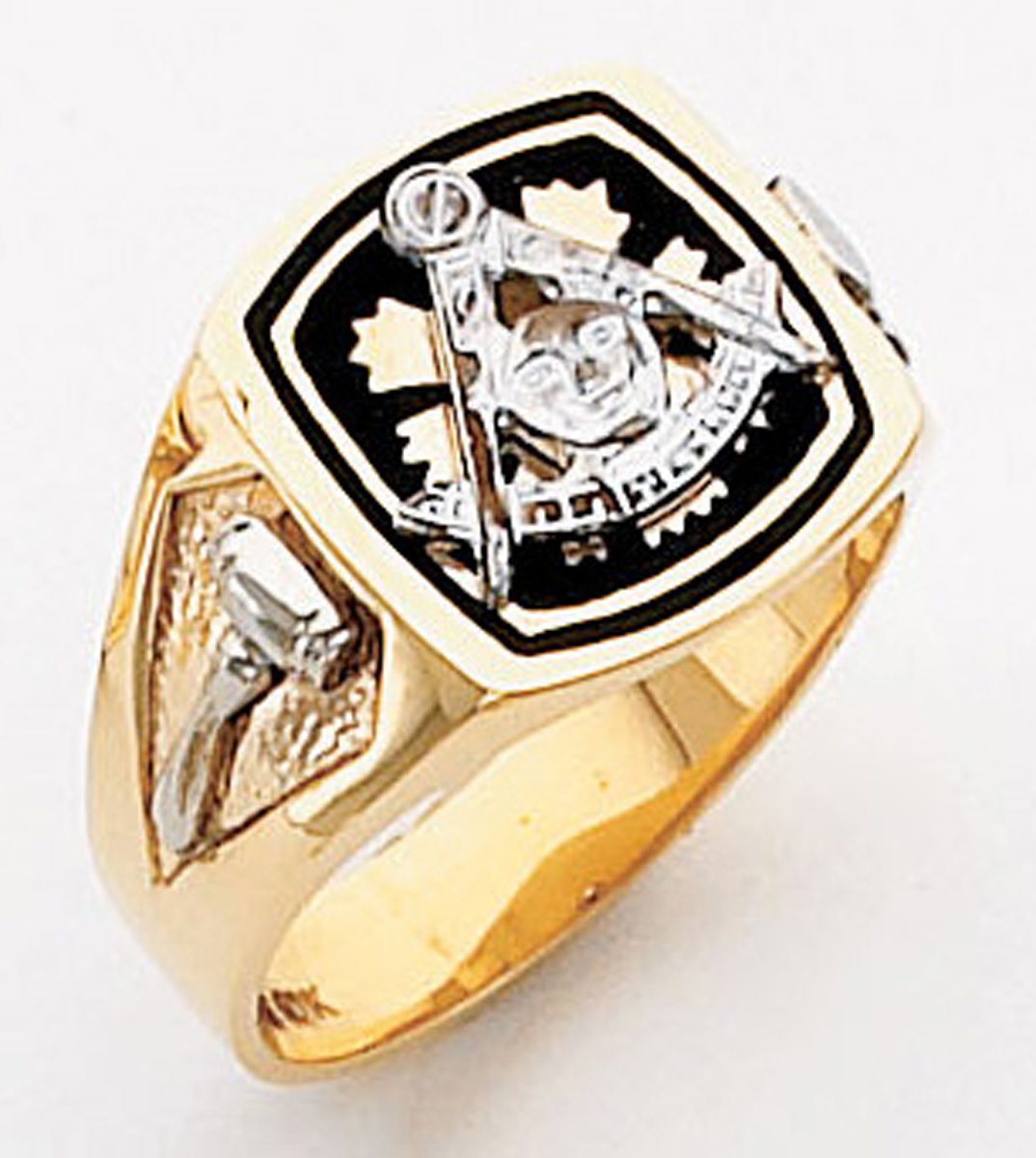 Gold Past Master Ring 5145 Solid Back