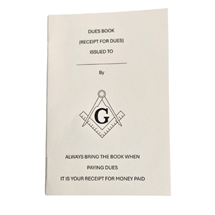 Masonic Dues Book