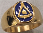 Stainless Steel Masonic Ring Black Finish