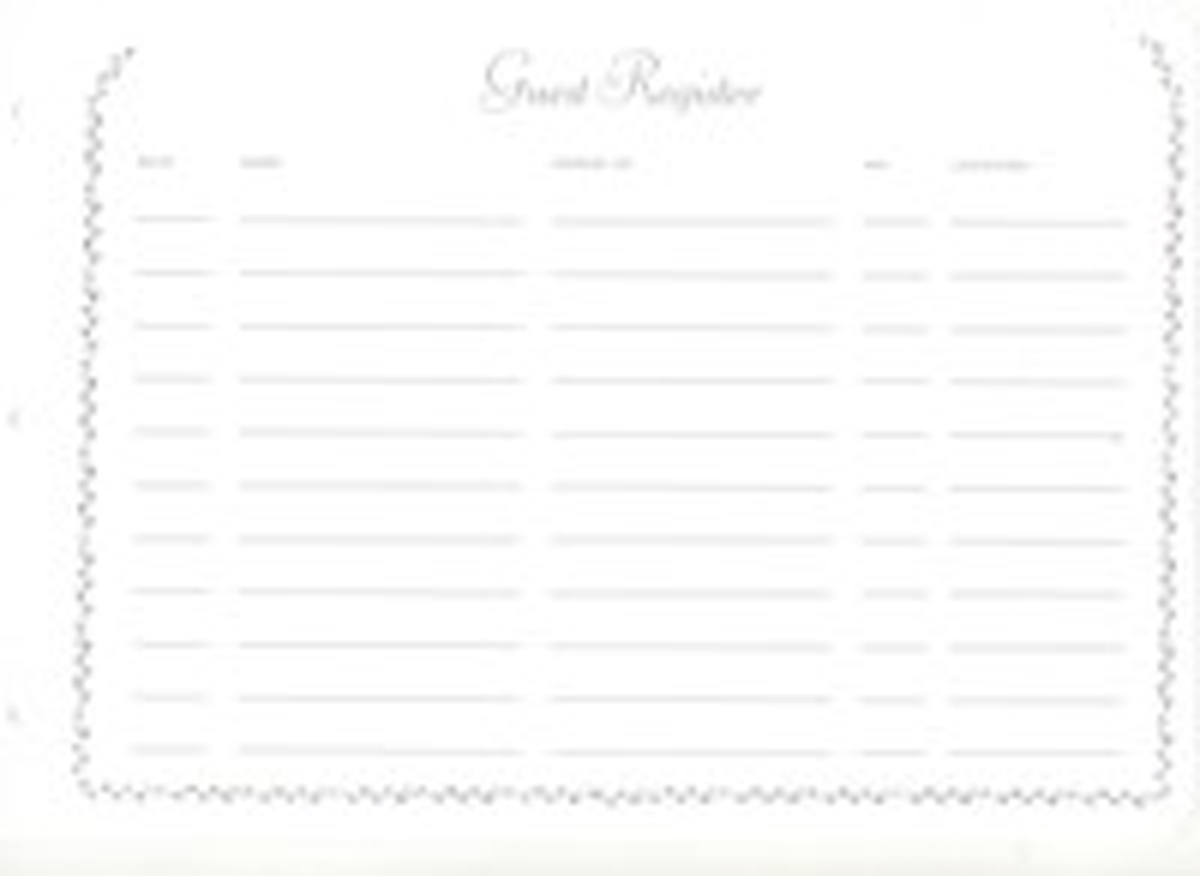 Guest Sheets (50) for 8003M Guest Book