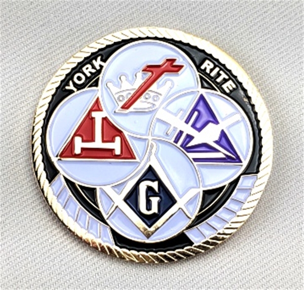 Masonic York Rite Car  Auto Emblem Six Pack YRA-1-6 