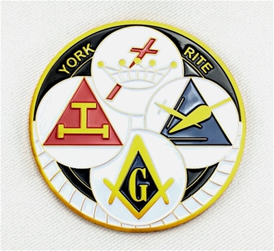 York Rite auto emblem (Royal Blue)