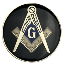 Masonic Auto Emblem with Black Background