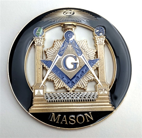 The Order of the Golden  Circle  Cut Out Alloy Zinc Car Emblem 
