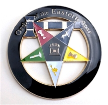 Cutout Worthy or Past Matron Auto Emblem (Black Circle)