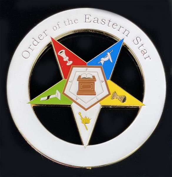 Chapter Freemasonry Order Of The Amaranth Auto  Cut Out Alloy Zinc Car Emblem 
