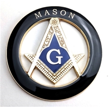 Cutout Masonic Auto Emblem