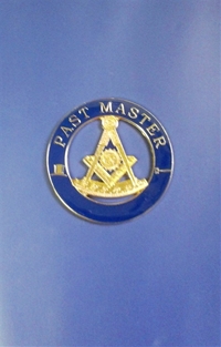Masonic 3" Car Emblem Past Master with Square Gavel Top Hat Metal NEW!