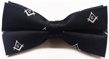 Masonic Loom Woven Polyester Bow Ties 2" band