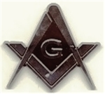 Masonic Auto Emblem Chrome Plated Plastic