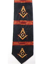 Masonic tie w/ repeat design