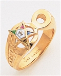 Order of the Eastern Star Ring Macoy Publishing Masonic Supply 8853