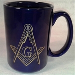 Masonic 15oz Mug with micro gold emblem
