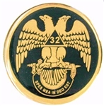 Scottish Rite Wings Down auto emblem 2" Polymer