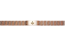 MASONIC BRACELET Stainless Steel Rose Tone
