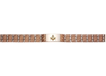 MASONIC BRACELET Stainless Steel Rose Tone