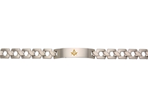 MASONIC BRACELET Stainless Steel gold tone