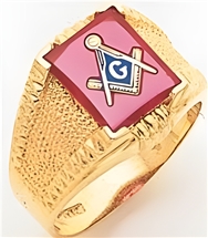 Masonic Ring - 9938 - solid back