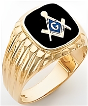 Masonic Ring - 9962 - solid back