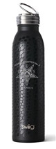 OES Black Custom Water Bottle - Dragon Design