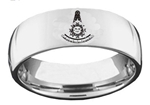 Past Master Tungsten Ring -  Compass, Quadrant and Sun Emblem