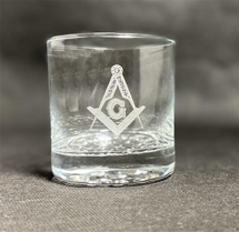 Masonic Classic Rocks Glass