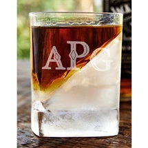 Monogram Ice Whiskey Glass