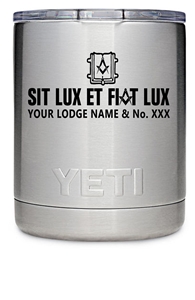 Custom Lodge engraved 10 oz Yeti Tumbler
