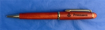 Masonic Rosewood ballpoint pen