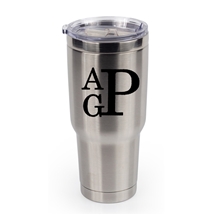 BOSS 32 OZ MONOGRAM STAINLESS STEEL THERMAL TUMBLER