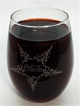 Personalized Masonic & OES Wine Glass