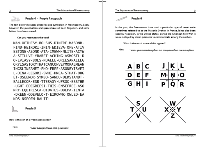 The Mysteries of Freemasonry (Puzzle Book)