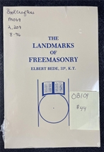The Landmarks of Freemasonry Still in wrapper from printer
