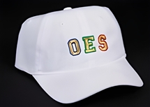 OES Hat - White Lightweight Women's Hat gold