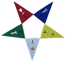 Open Center Felt Star Shaped Floor throw | 9' | As Is