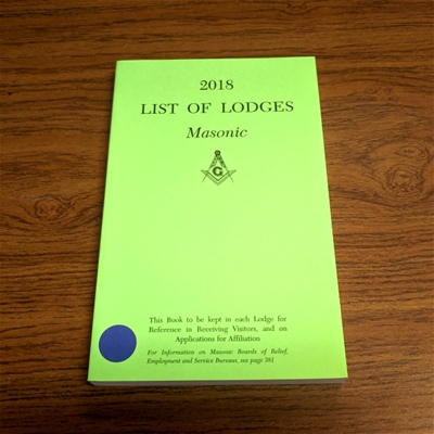 List of Lodges (2018)